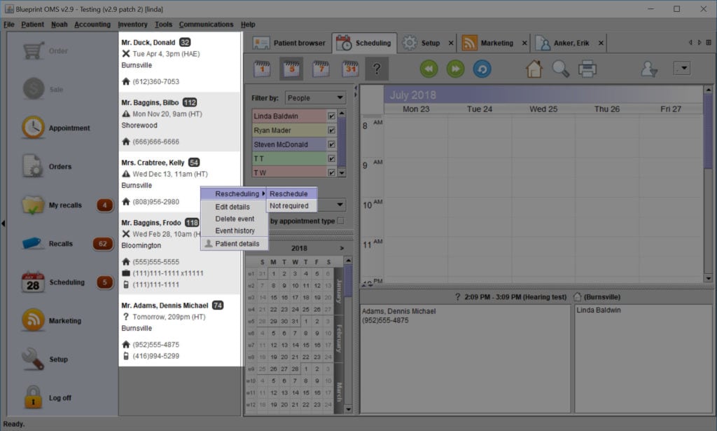 Rescheduling Script Scheduling And Online Appointment Booking | Blueprint Solutions