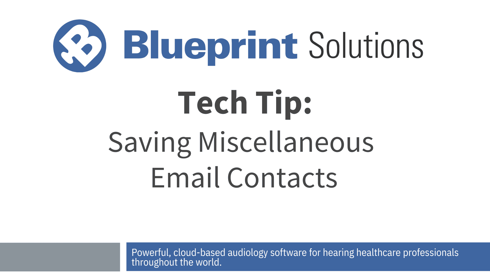 How to Save Miscellaneous Email Contacts